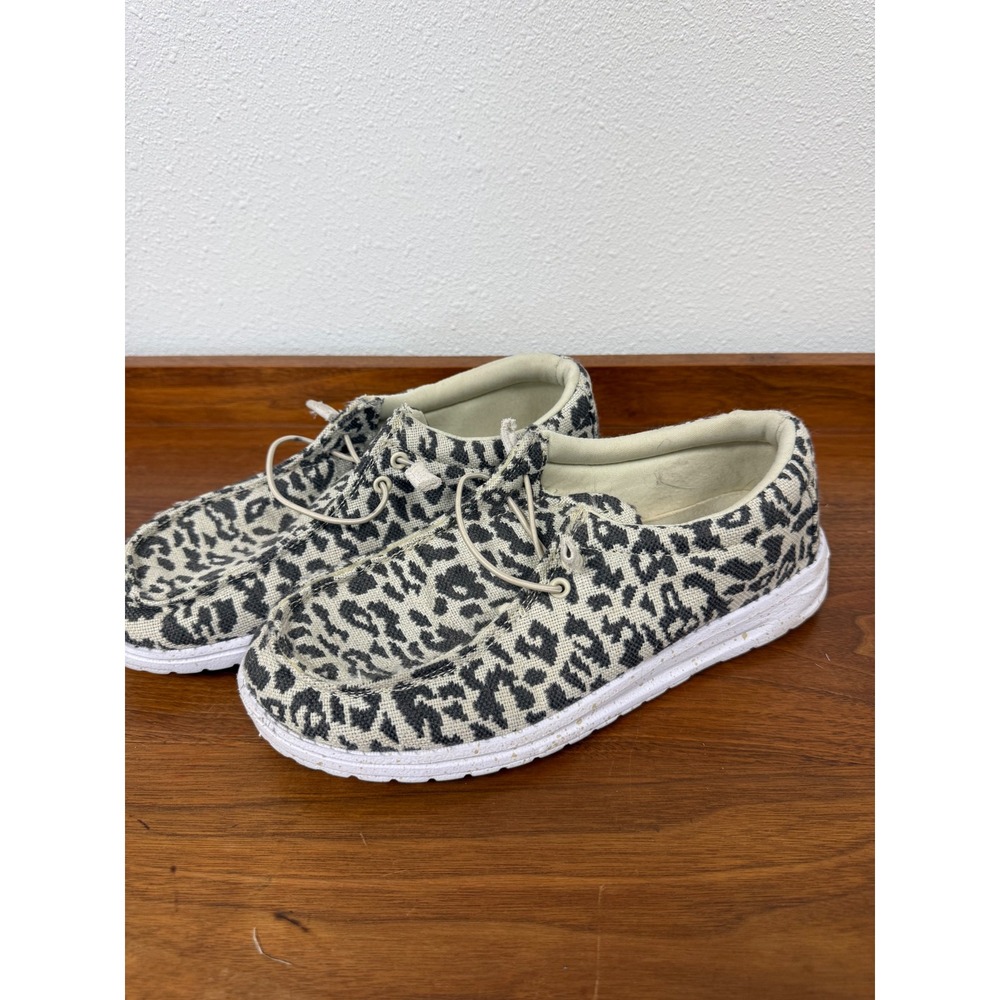 Natural Reflections Womens Leopard Print Slip On Shoes SC-0716W-SL Size 10